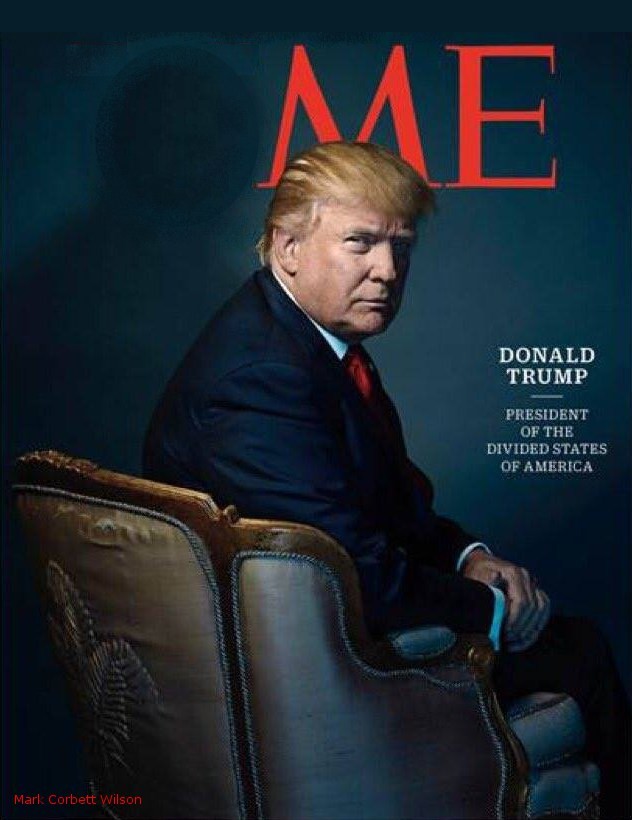 Trump's Time magazine cover reduced to ME.